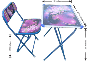 Printed Table & Chair_Size